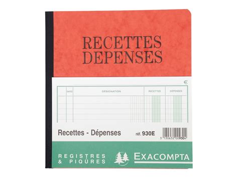 Livre Des Recettes Et Dépenses: Registre des Dépenses & Recettes Simple pour Auto-Entrepreneur | Livre De Compte Micro-Entrepreneur Format A4 | 120 Pages